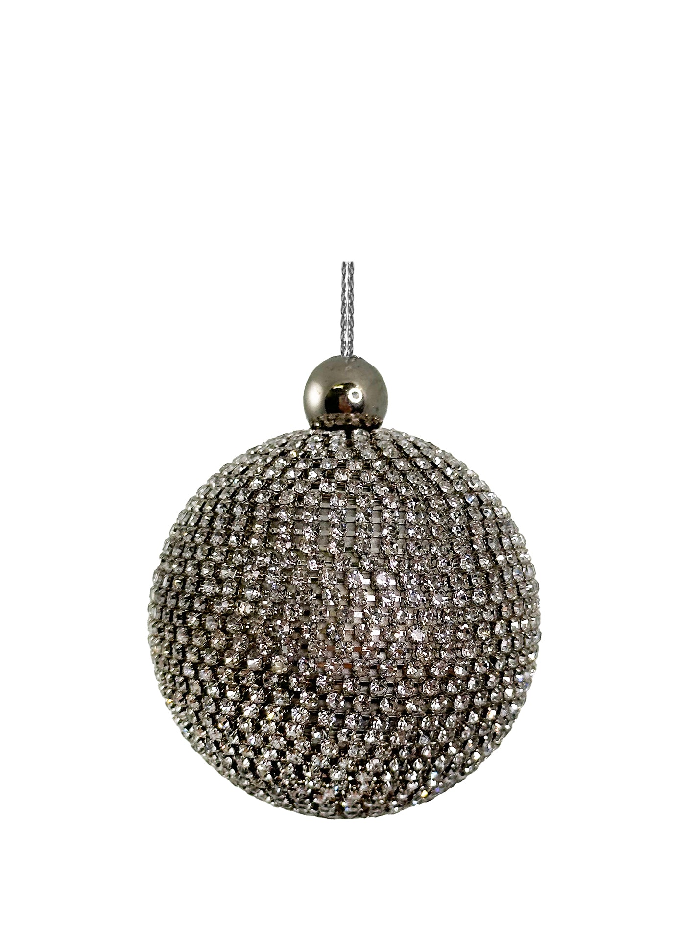 Silver diamond ball, small