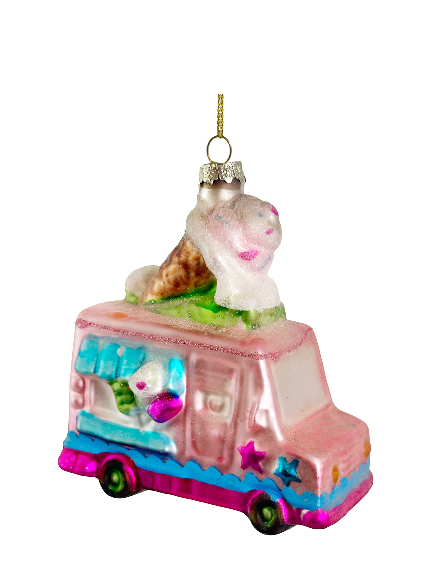 Glass ice-cream truck, pink