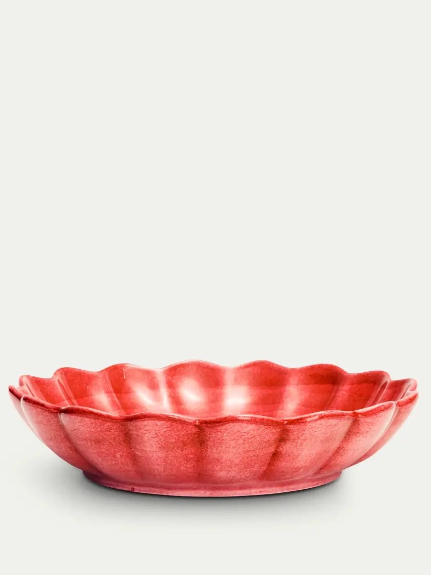 Oyster big bowl, red (31 cm)