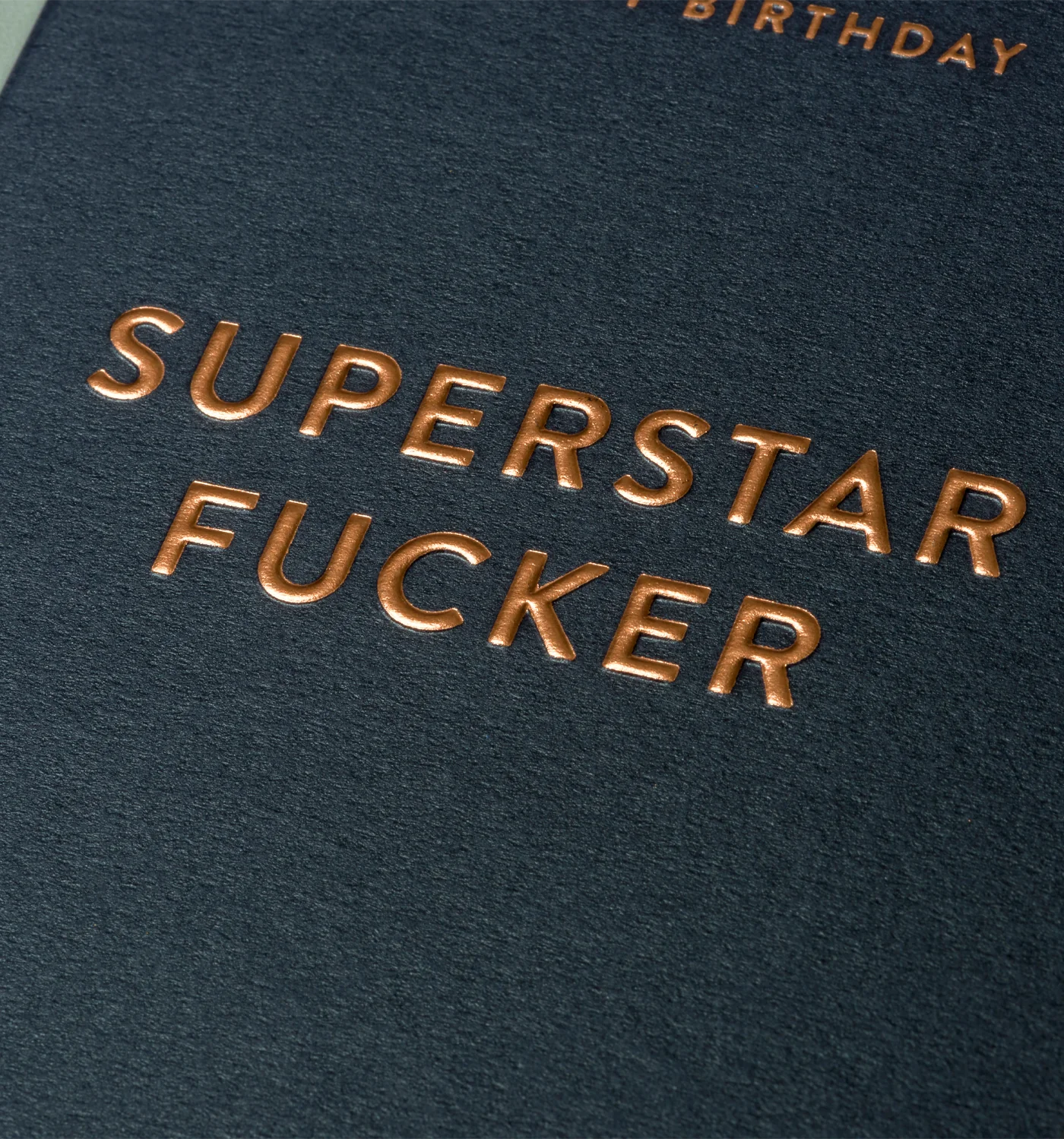 Superstar Fucker Birthday Card