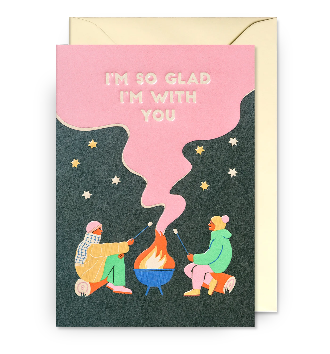 I'm So Glad I'm With You Love Card