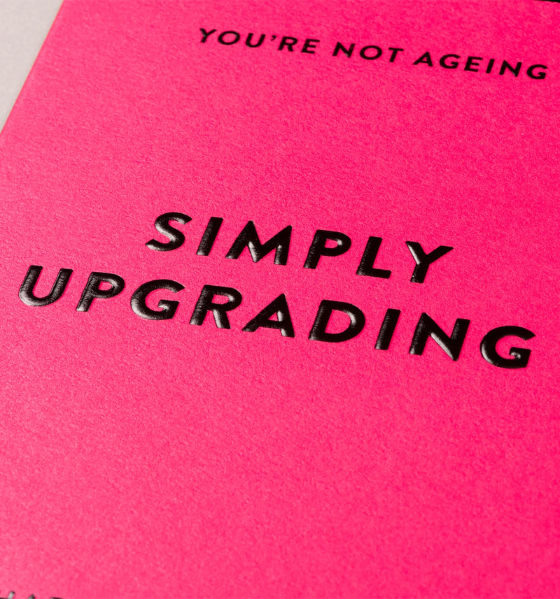 Just upgrading hot pink birthday card