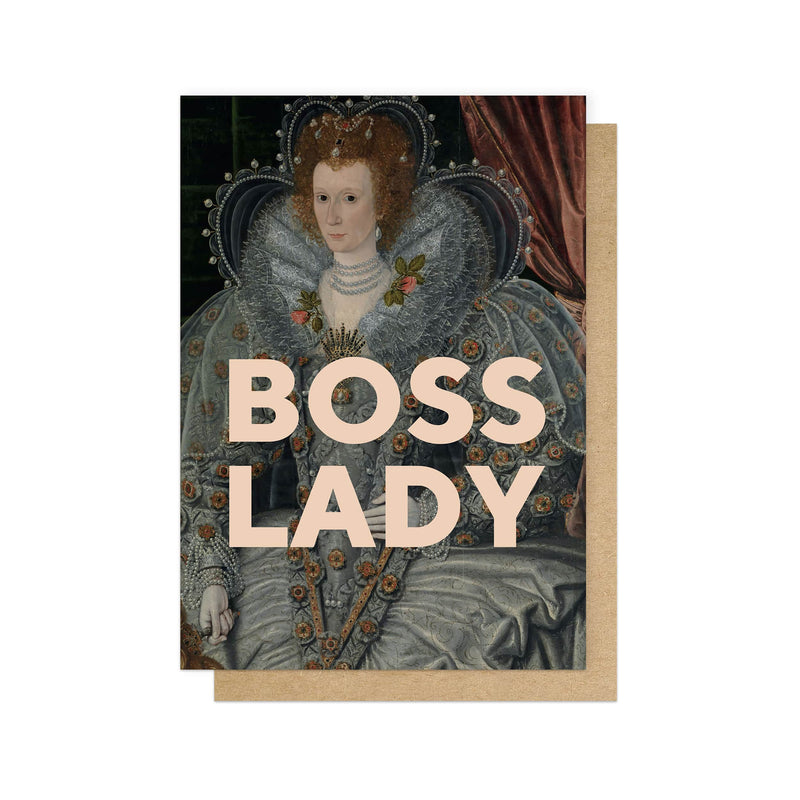 Boss lady large love & friendship card