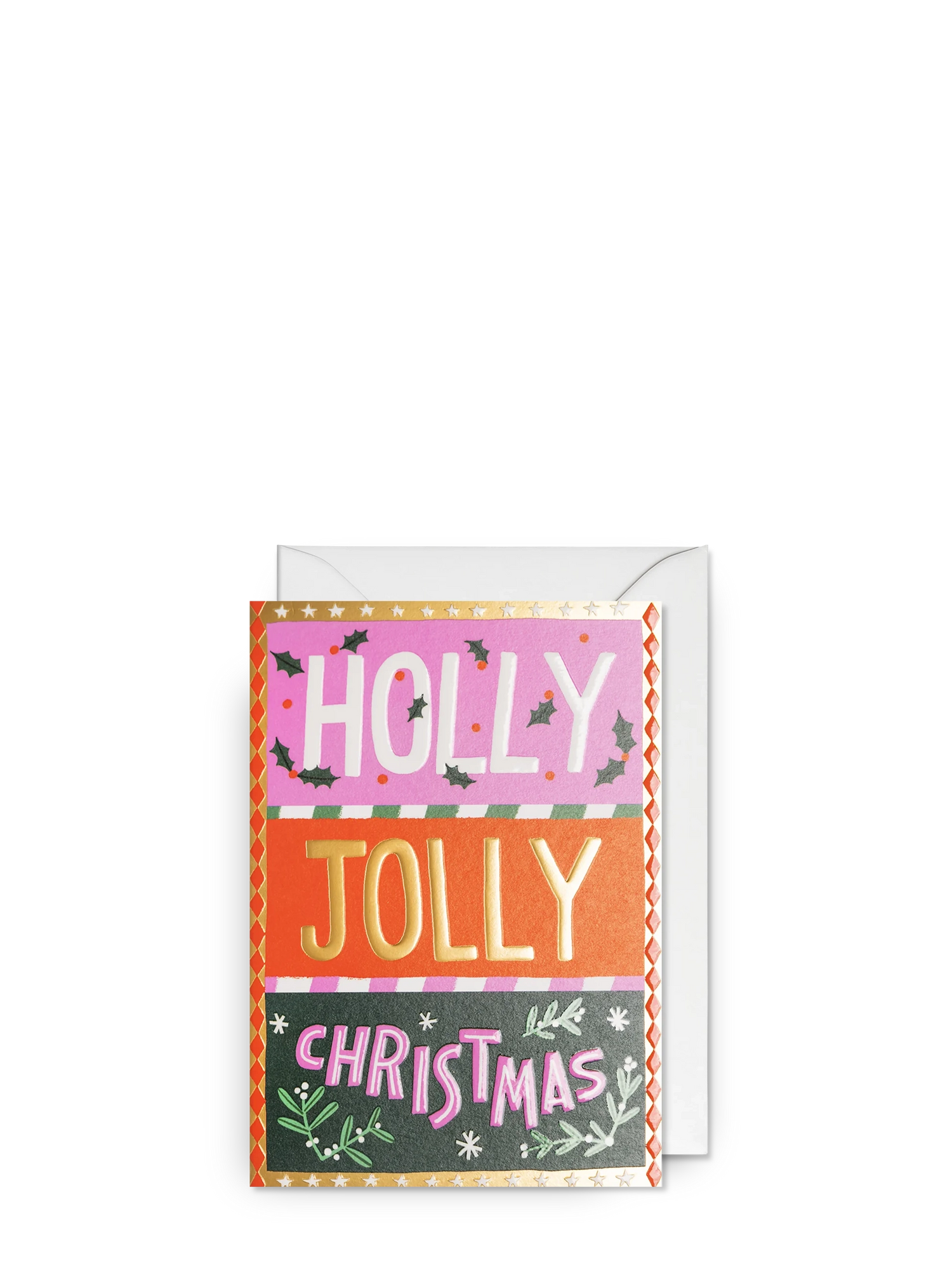 Holly Jolly Christmas Christmas card by Ruby Taylor