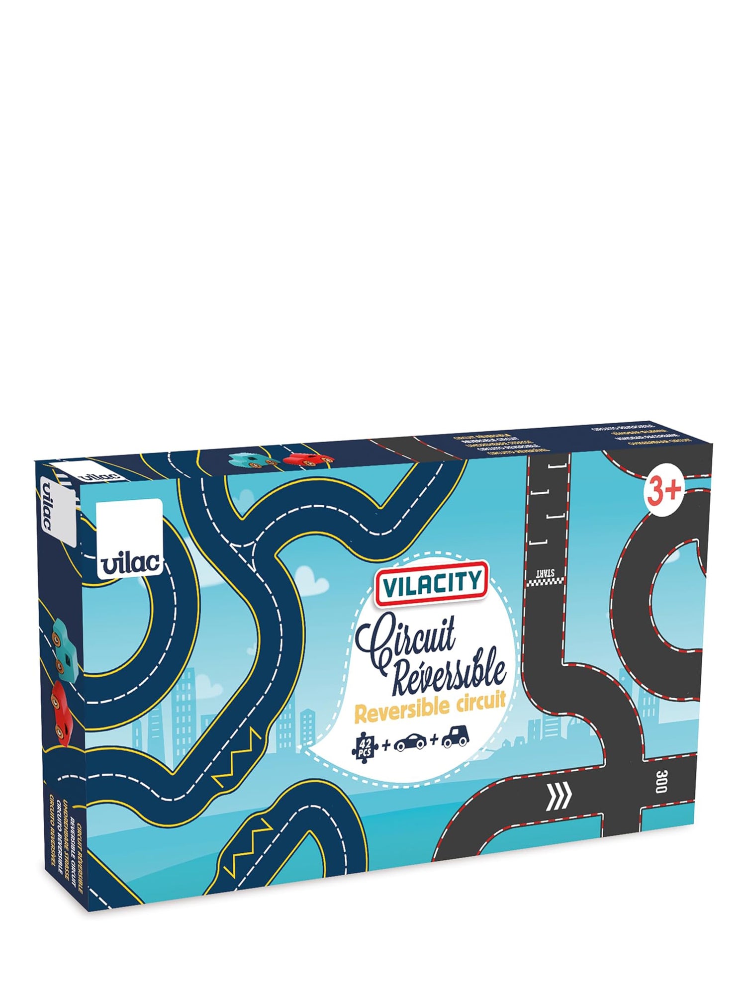 42 pcs Reversible circuit + 2 cars