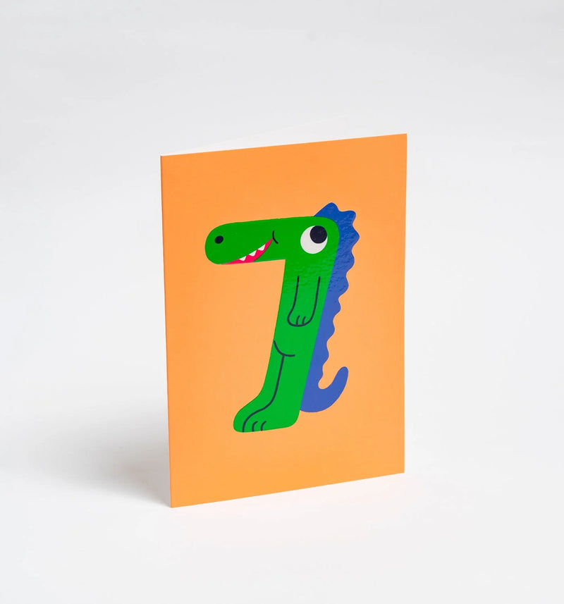 Snappy Crocodile Kid’s Milestone 7th, birthday card