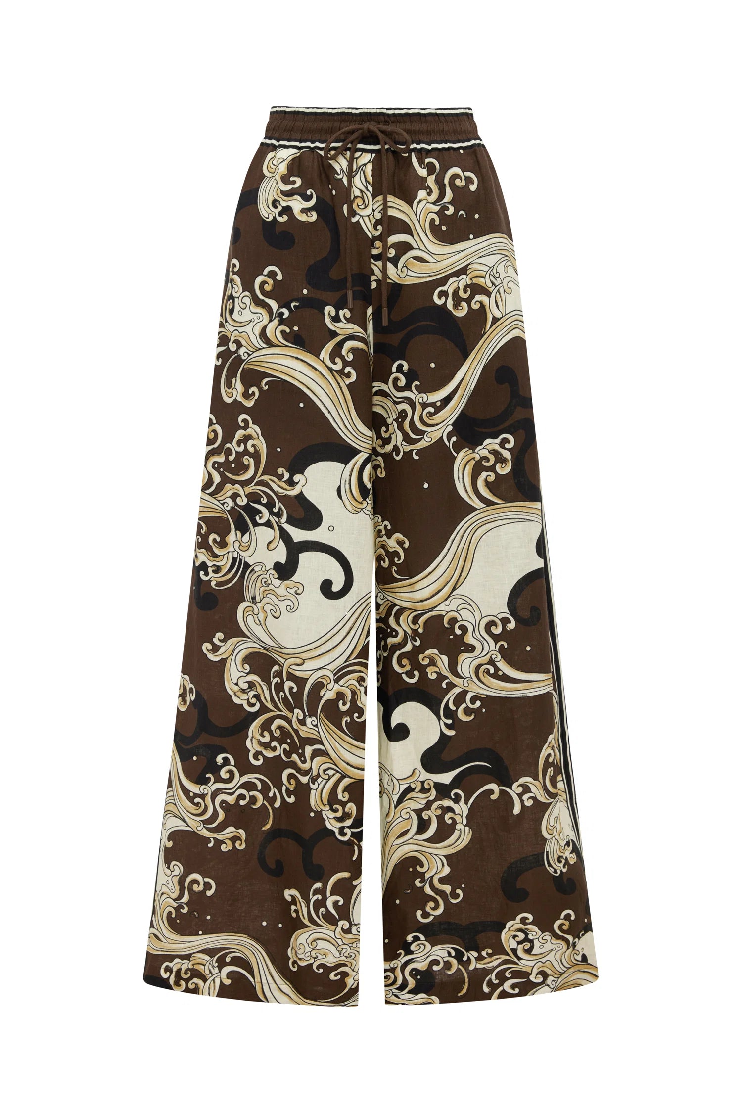 Otis linen pants, chocolate