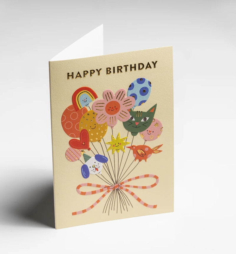 Happy Birthday Balloons, birthday card
