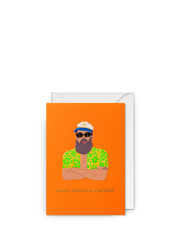 Captain birthday card