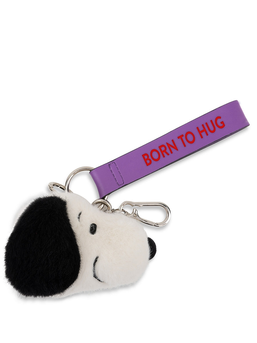 Snoopy ECO Fuzzy cream bag charm (8 cm)