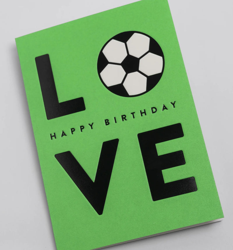 Football love birthday card