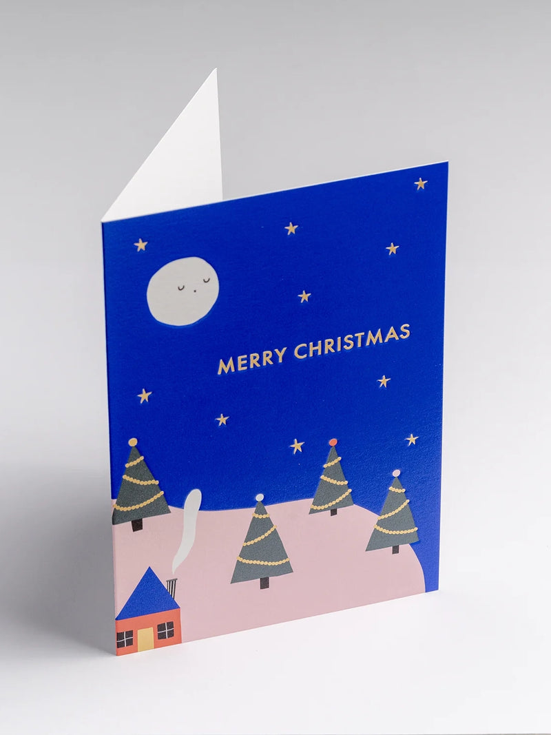 Illustrative Winter Scene Christmas card