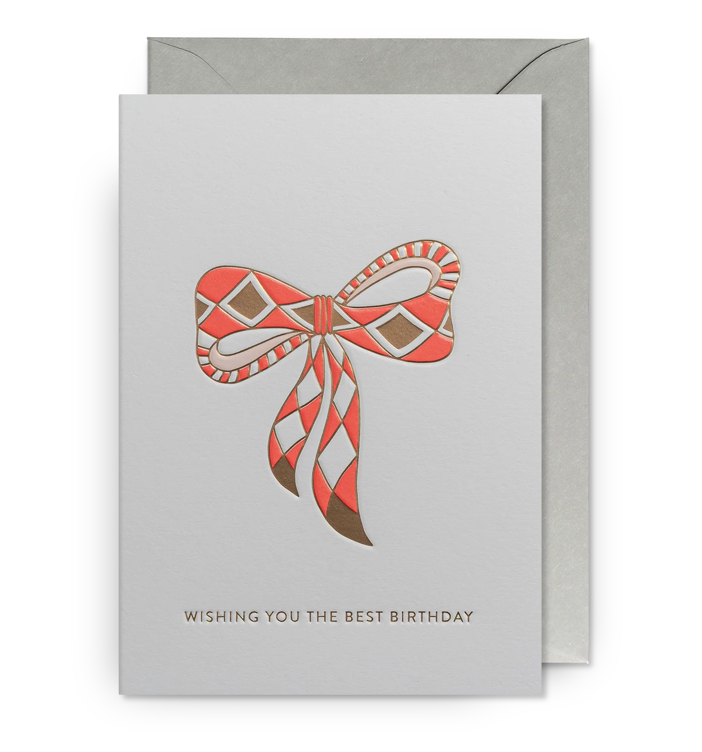 Red Bow birthday card