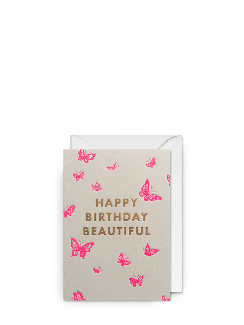 Butterfly beautiful birthday card