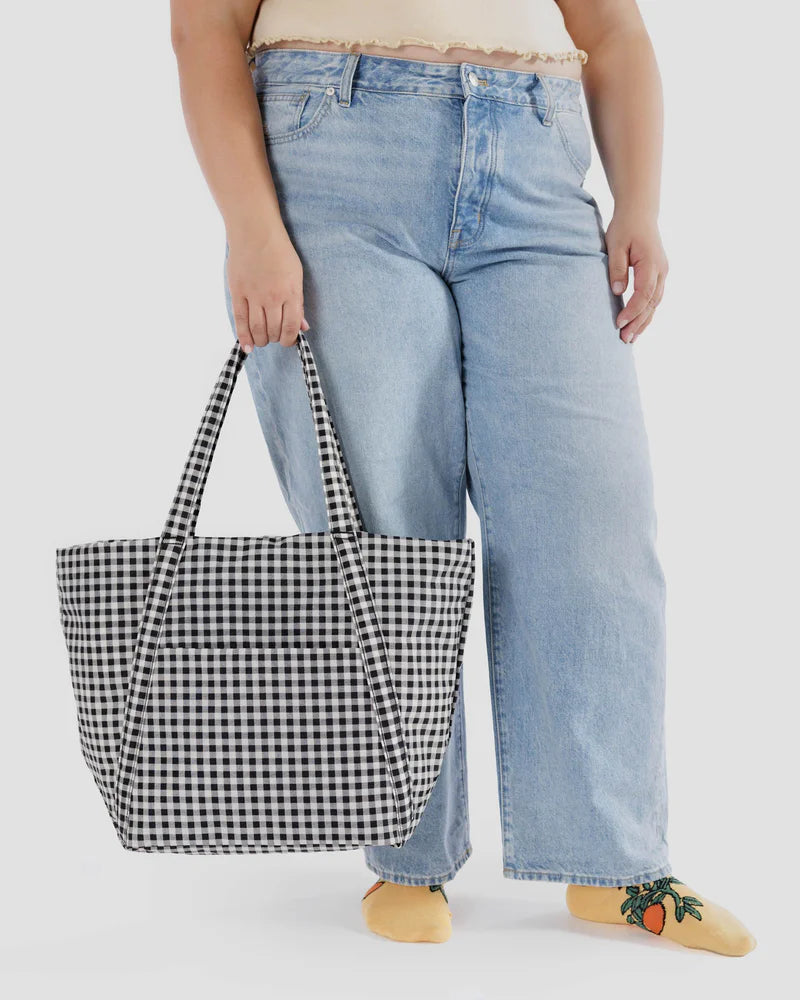 Cloud bag, black & cream gingham