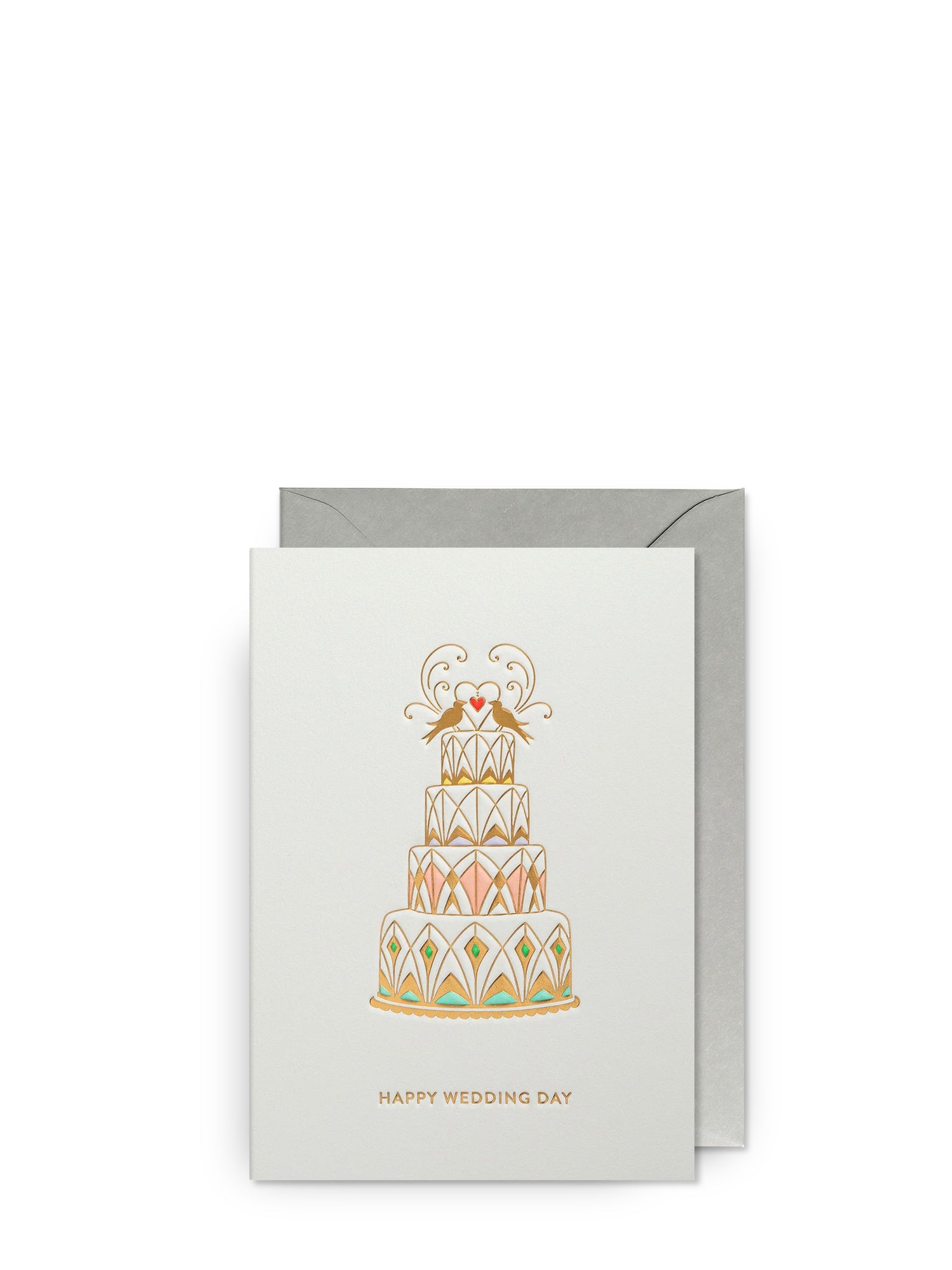 Decorative cake, wedding card