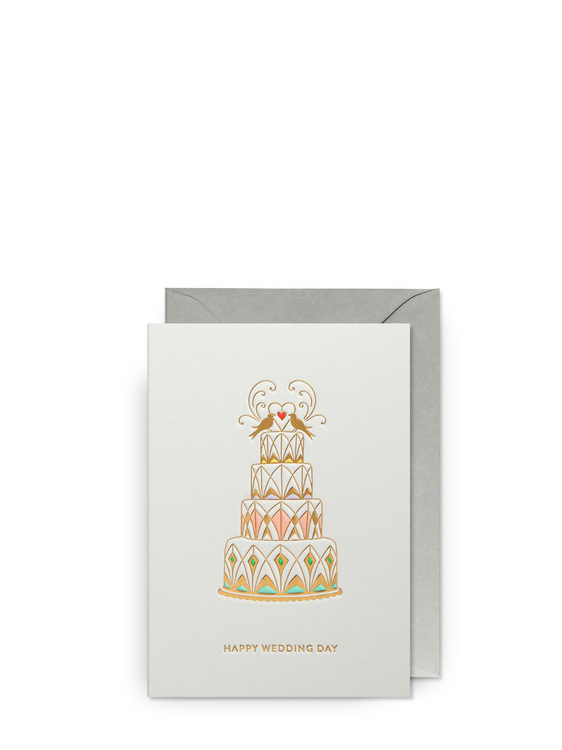 Decorative cake, wedding card