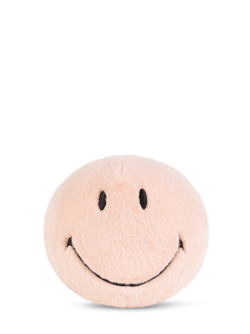 Small Smiley ECO fuzzy soft toy, pink (13 cm)