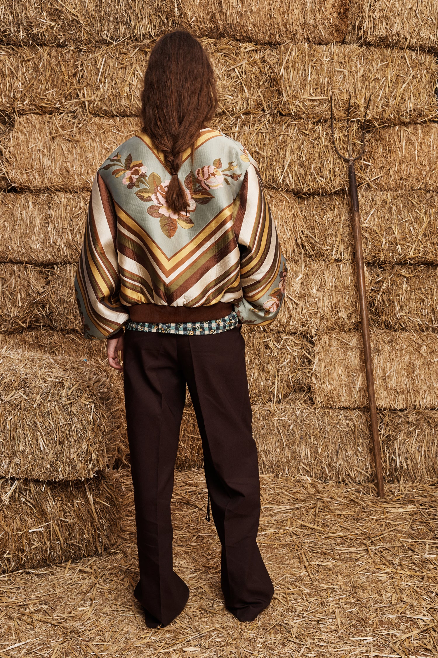 LA ROSA JACQUARD BOMBER JACKET