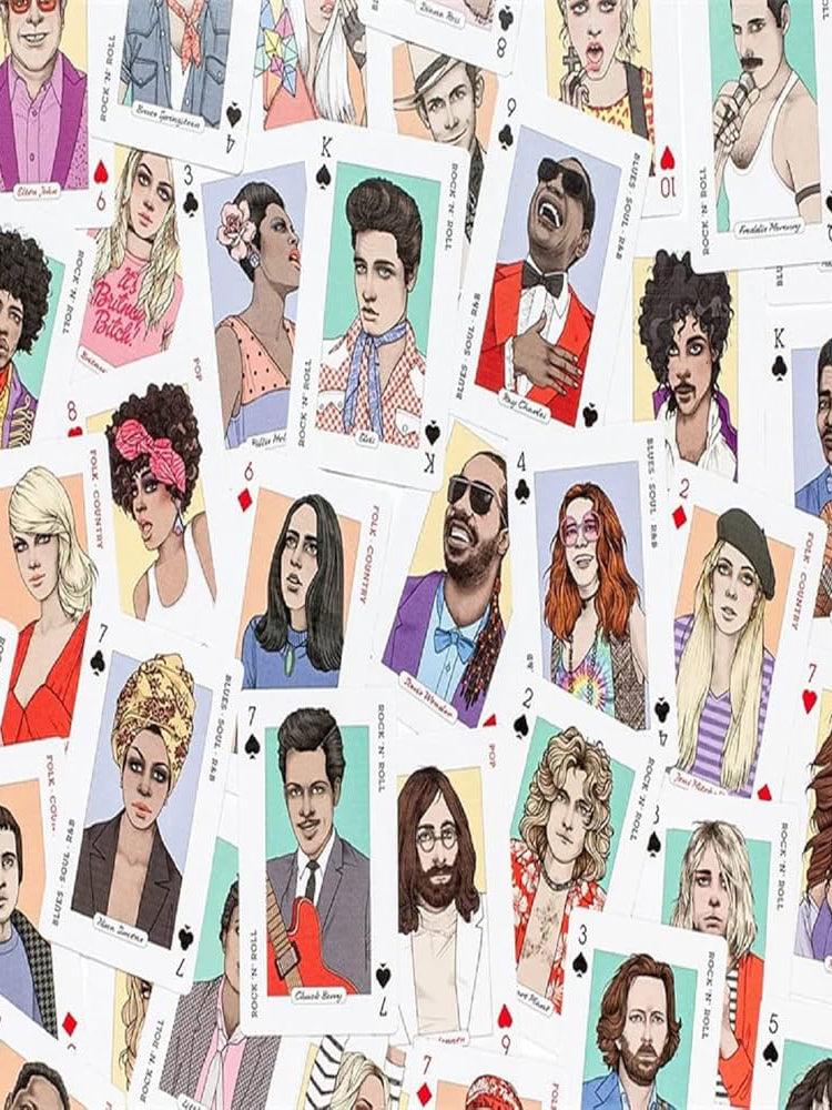 Music playing cards