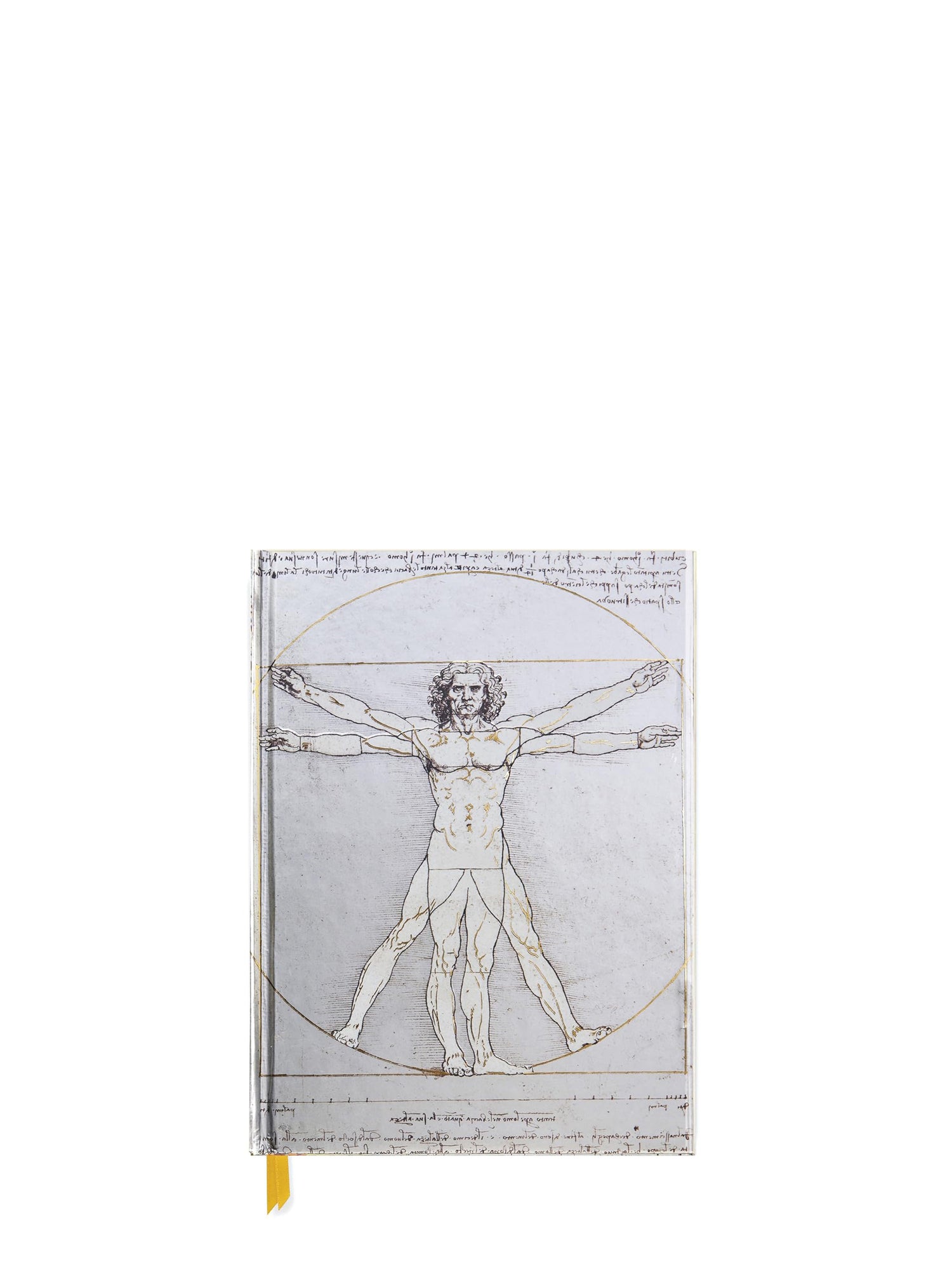 Foiled journal Leonardo da Vinci's Vitruvian man (A5)