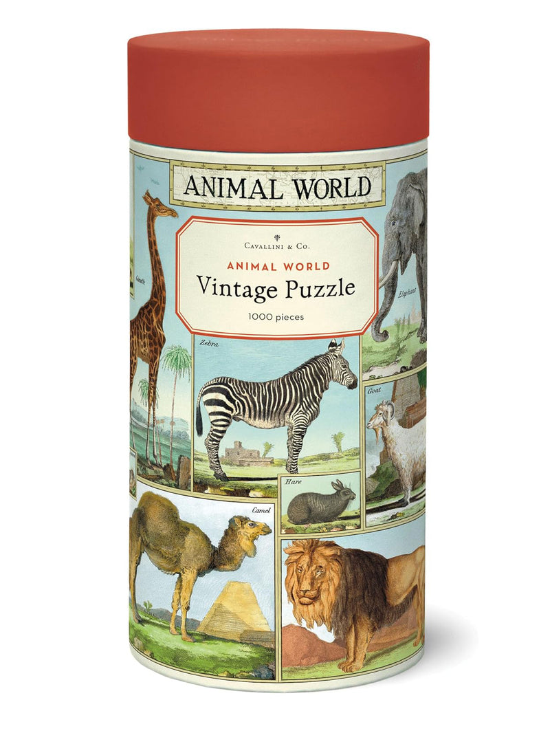 Animal world vintage puzzle (1000 pieces)