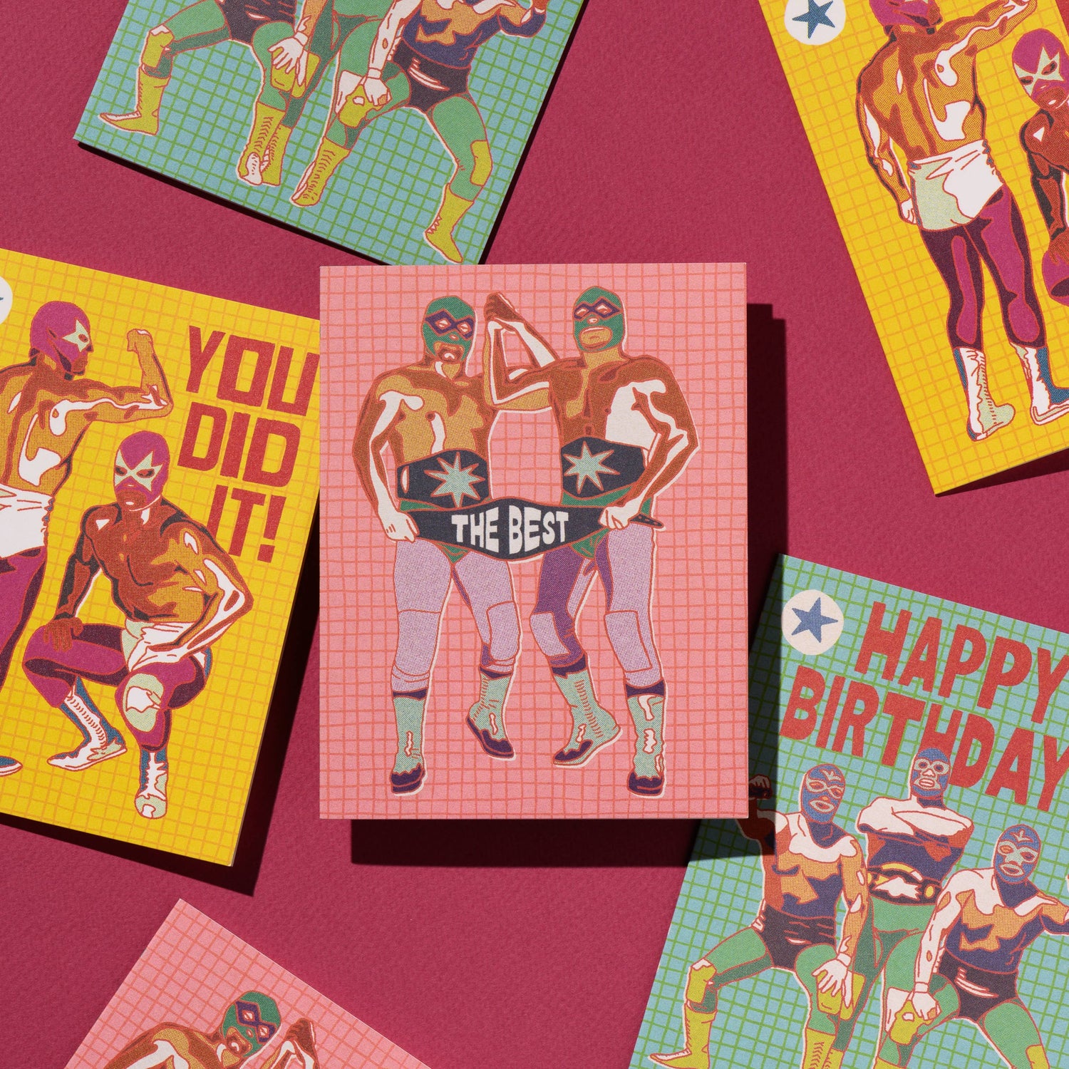 Luchador congrats card for all occasions