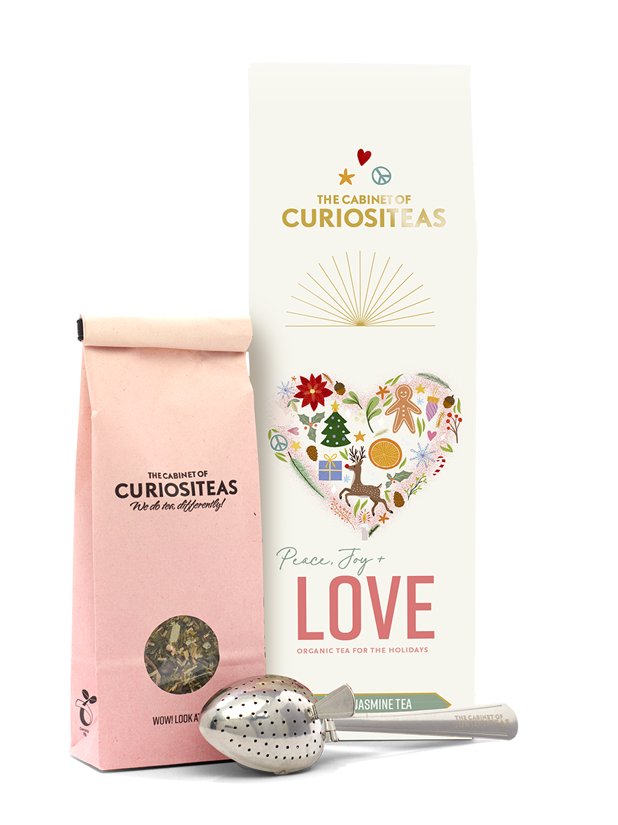 Love Infusion Tea: White Christmas Giftbox, Roses & Jasmine Tea