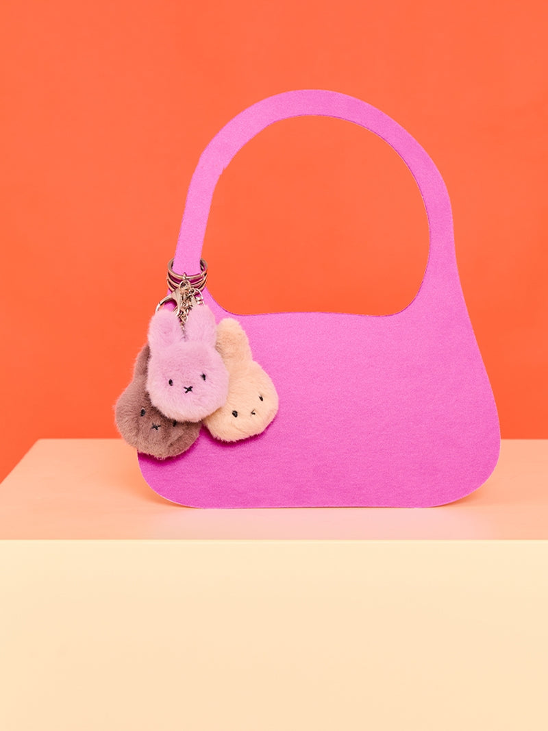 Miffy ECO fuzzy keychain, beige (8 cm)