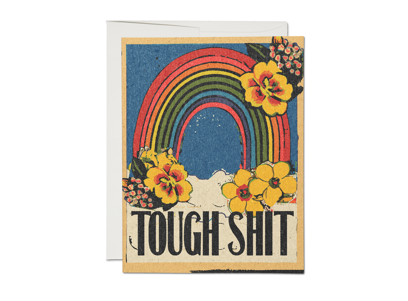 Tough shit encouragement card