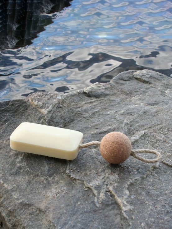 Havthorn soap bar on cork float