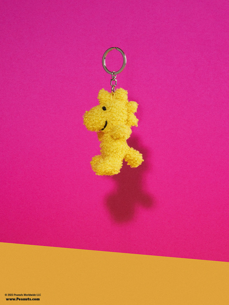 Woodstock ECO tiny teddy keychain, yellow (7 cm)