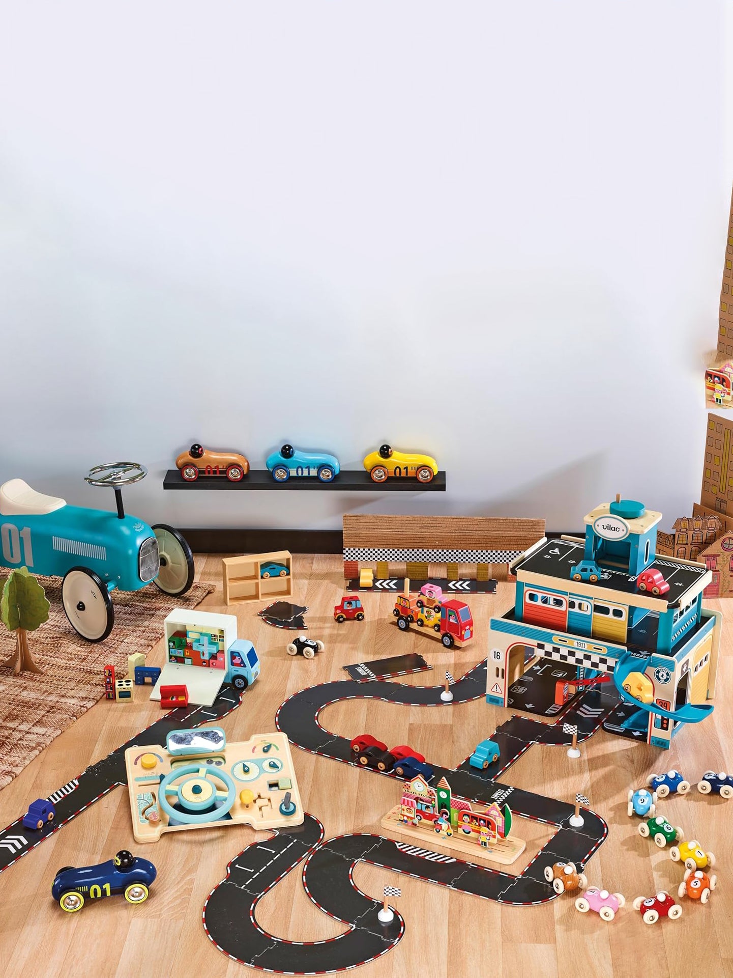 42 pcs Reversible circuit + 2 cars