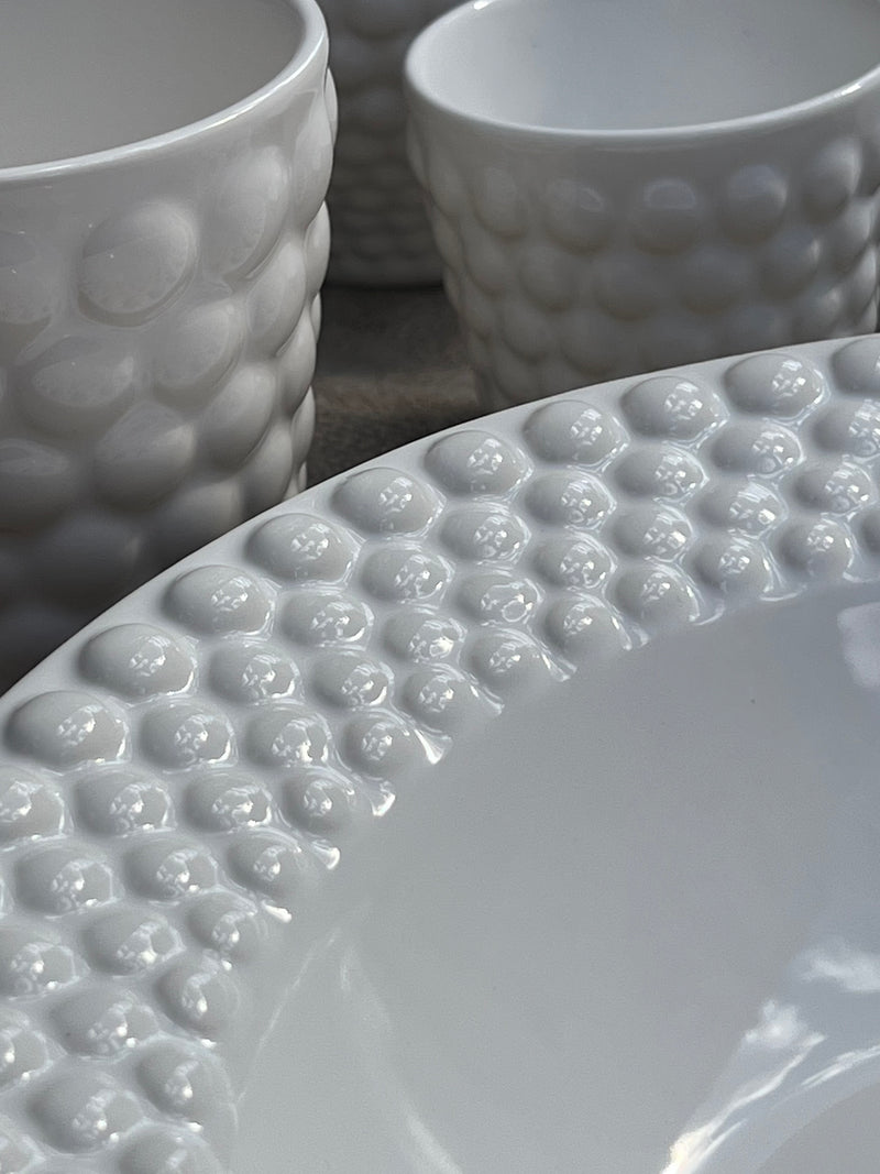 Bubbles soup plate, white (25cm)