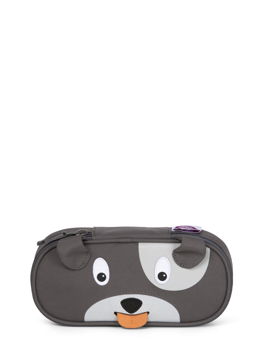 Dog pencil case, grey
