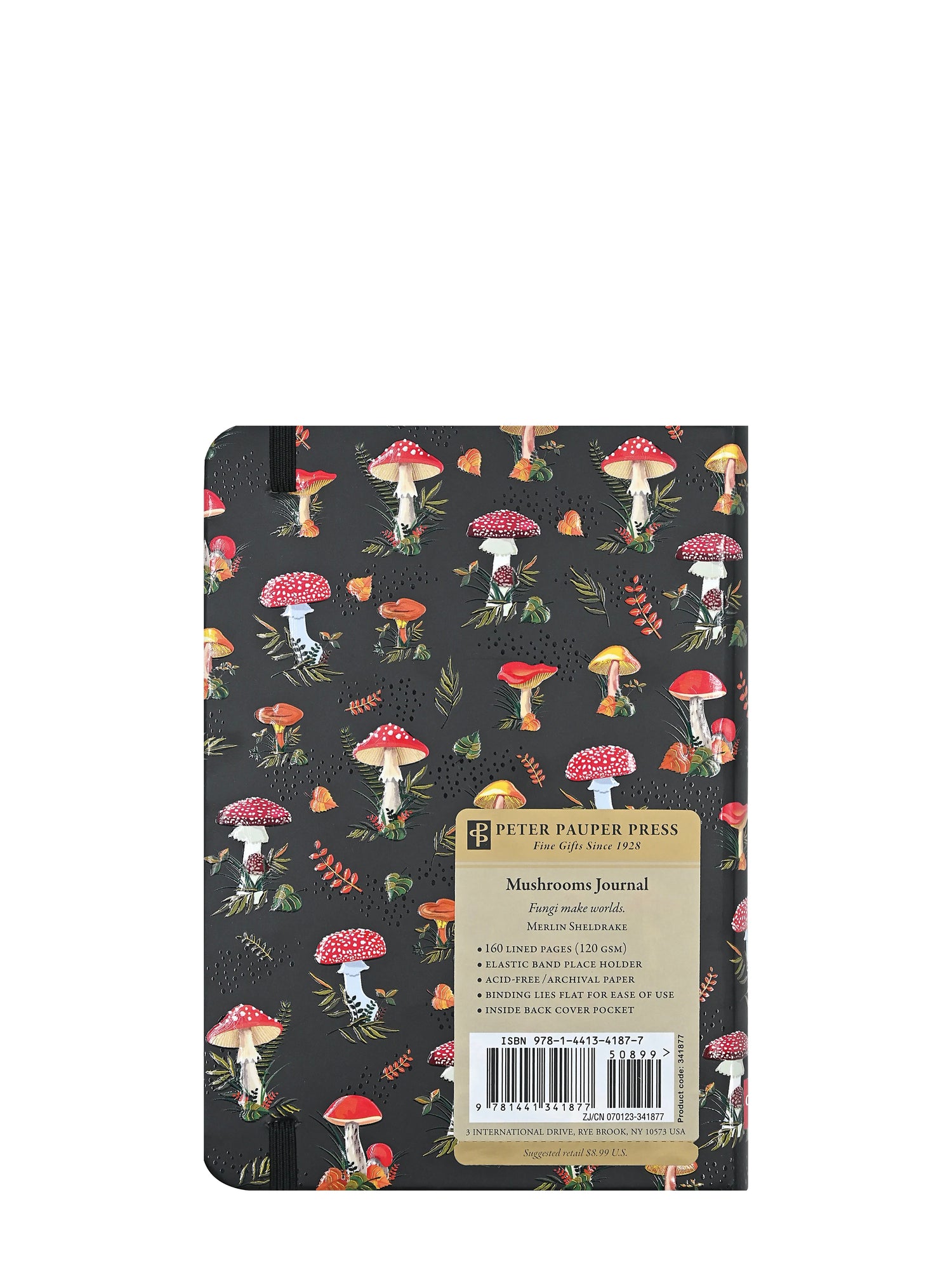 Mushrooms notebook, lined (12,7 x 17,8cm)