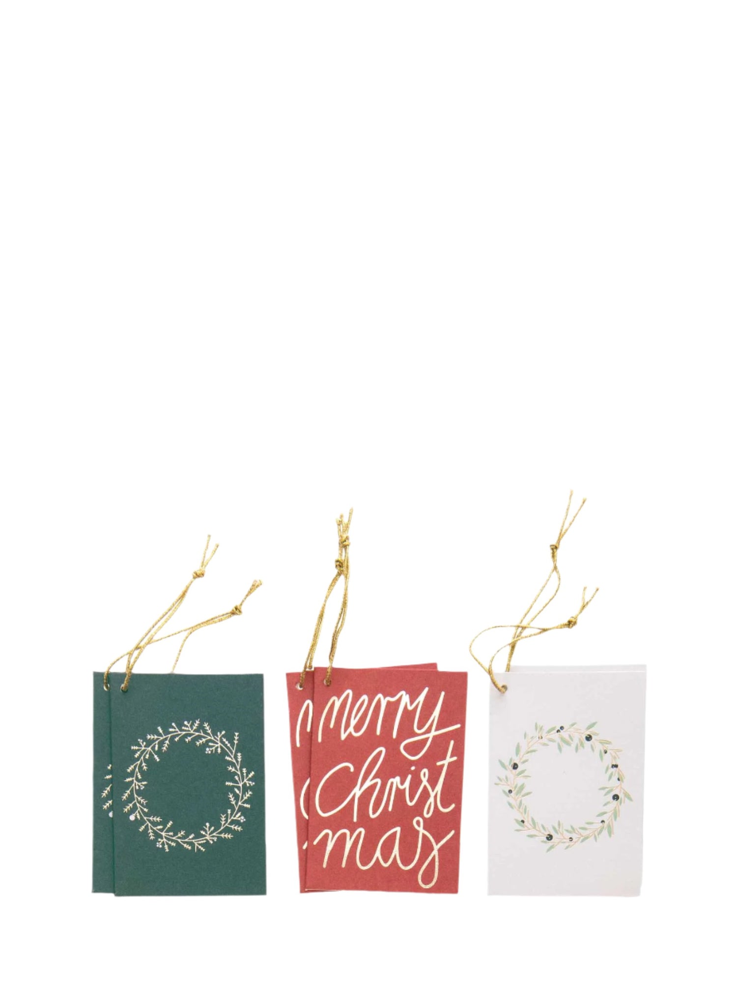 Card Tags, Merry Christmas (6 pcs)