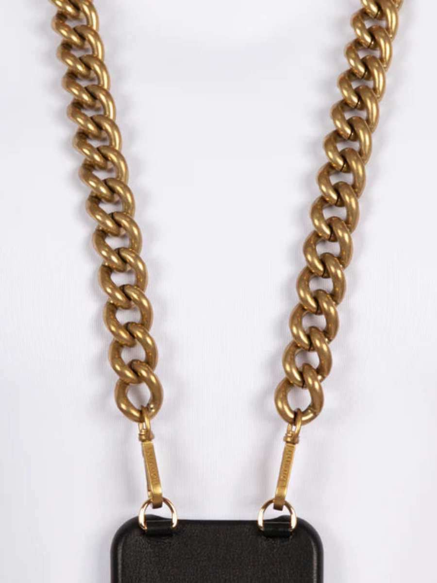 Lena phone Chain, brass