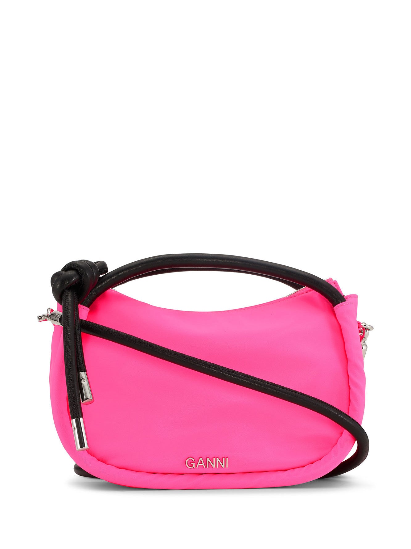 GANNI: Knot Mini Bag, hot pink