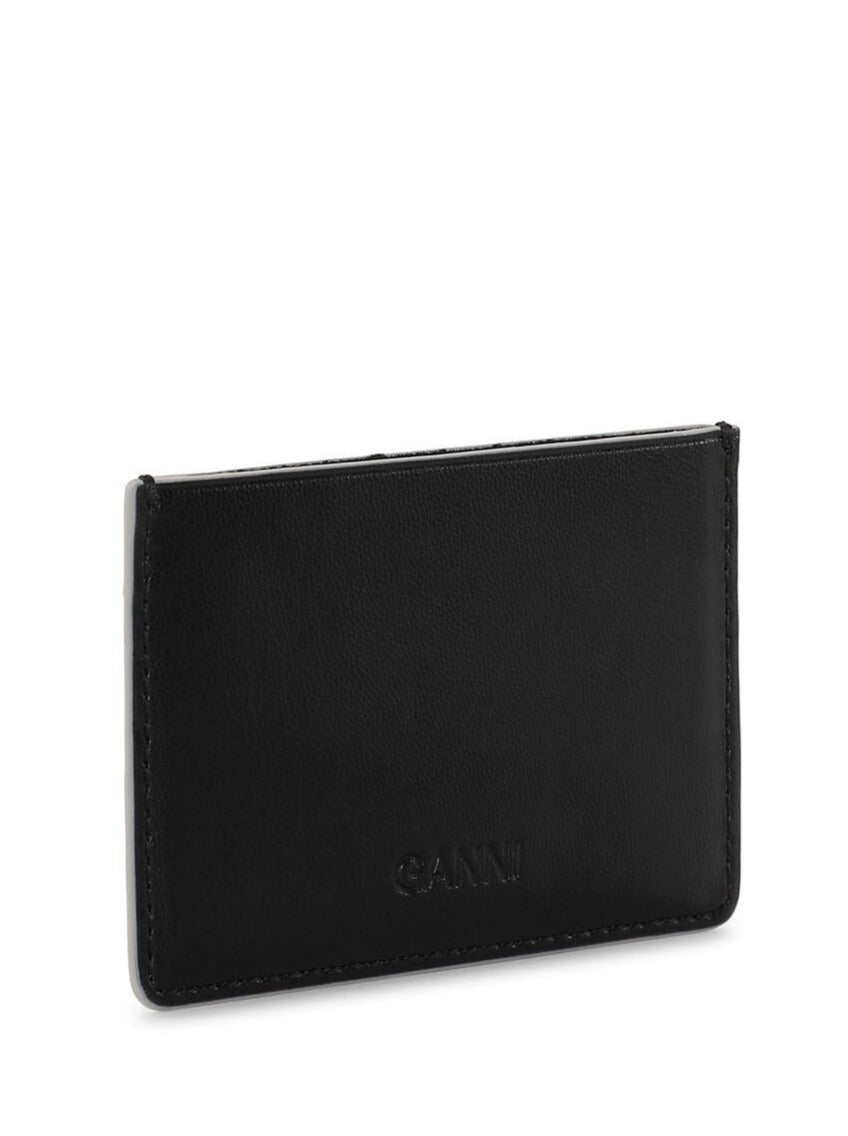 Ganni Bou Card Holder, black