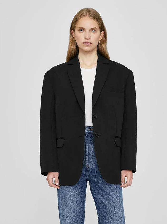 QUINN BLAZER, BLACK