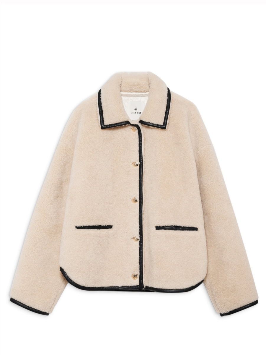Camden teddy jacket, cream
