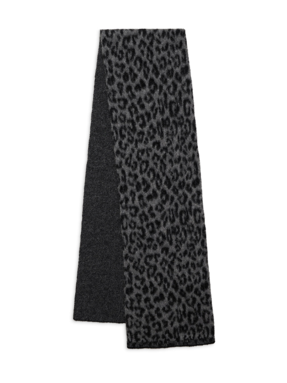 Hannah leopard scarf, grey