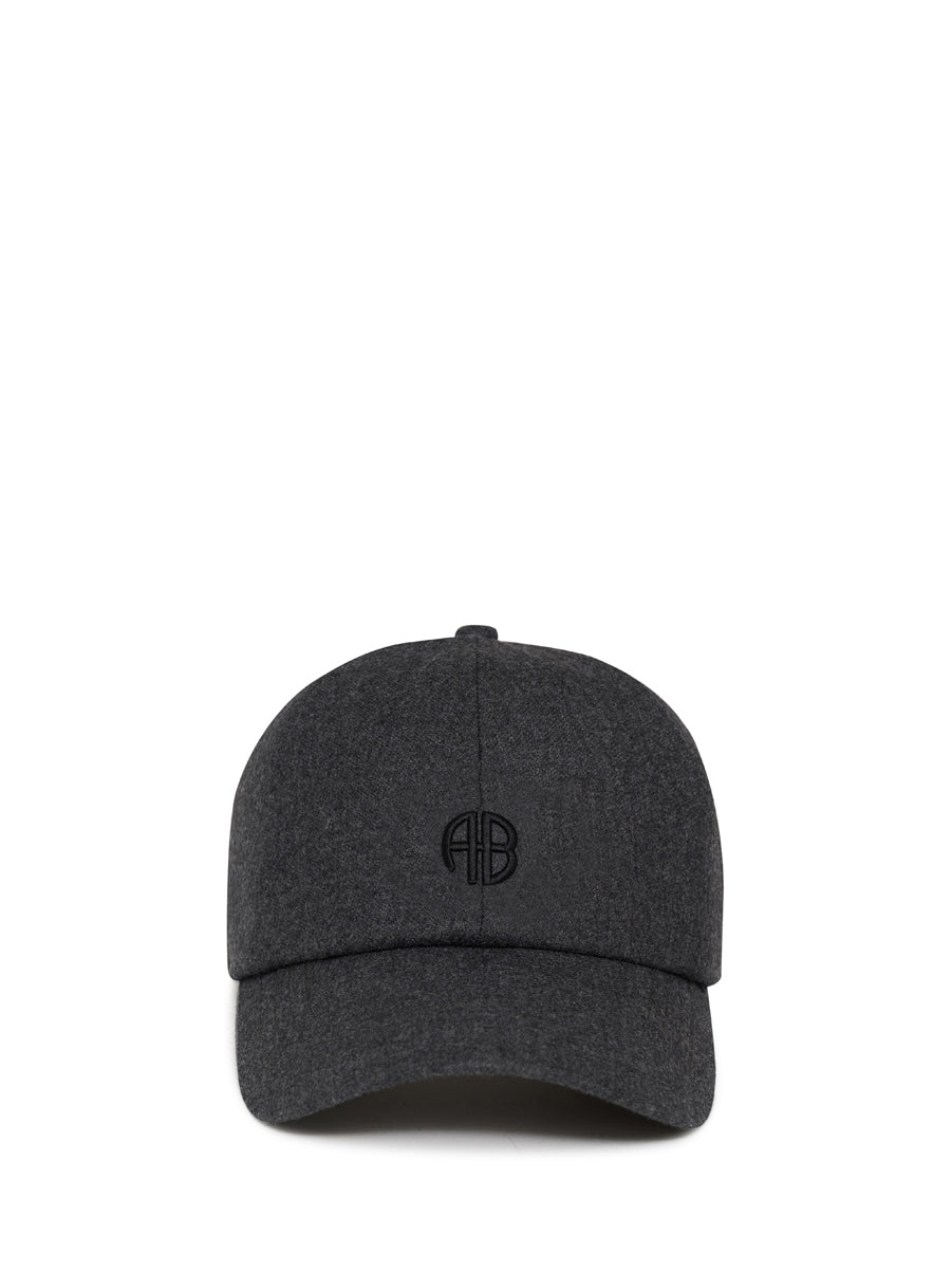 Jeremy wool baseball cap, dark heather grey
