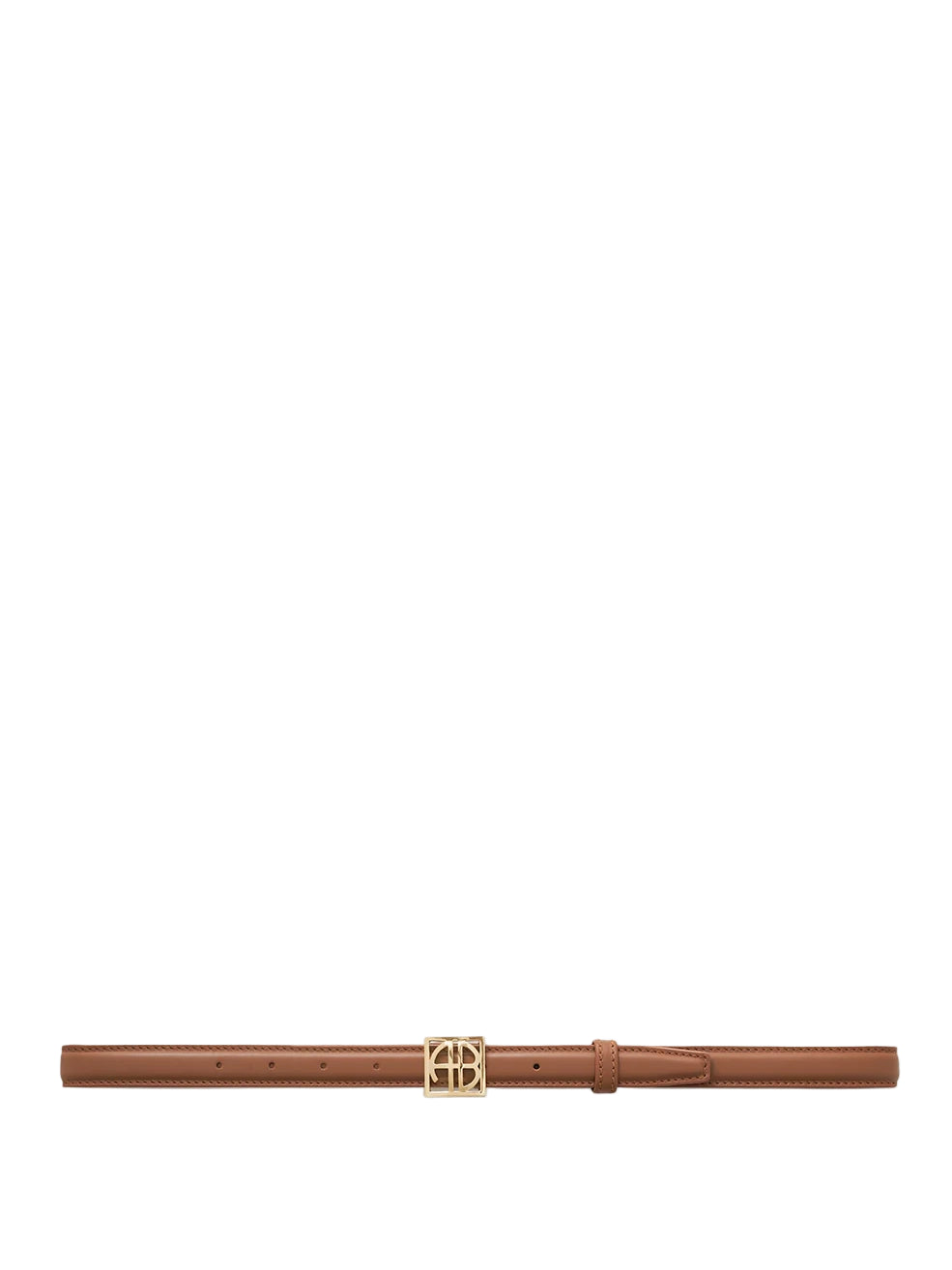 Monogram belt, cognac