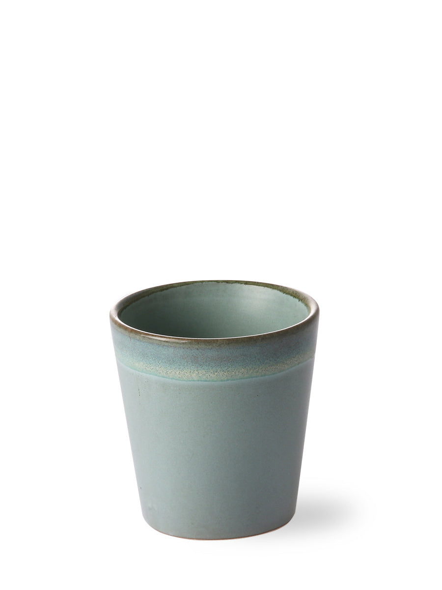 70's ceramics: coffee mug (180 ml), moss