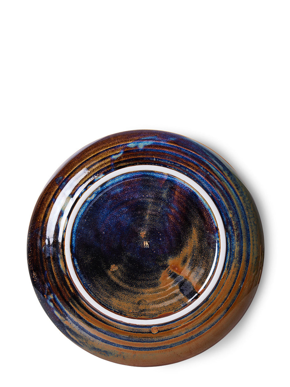 Deep plate, rustic blue (21,5cm)
