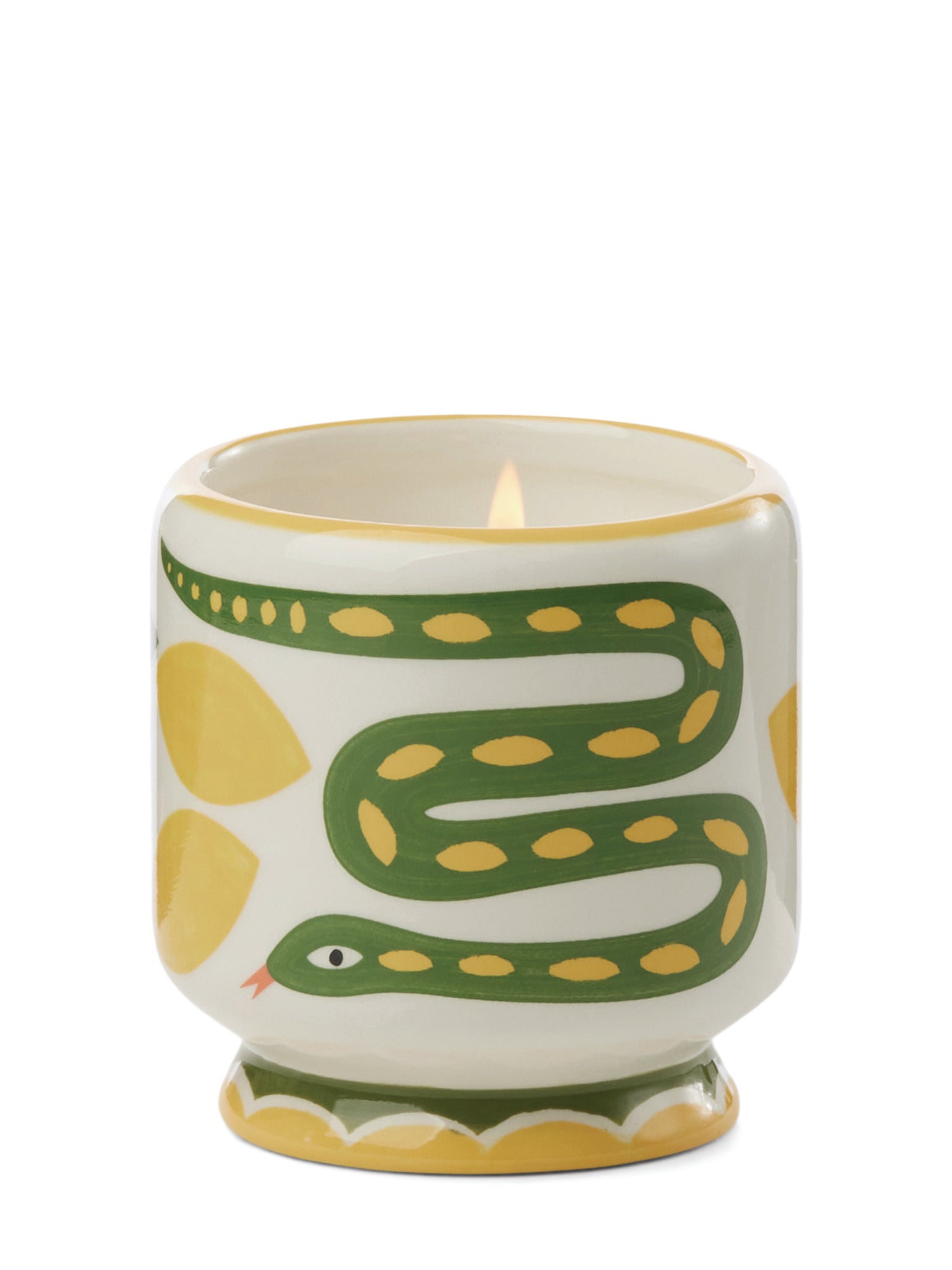 Wild Lemongrass Scented Candle, Snake (226g)