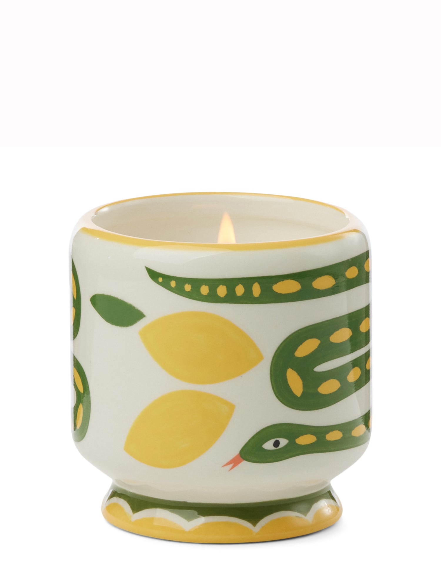 Wild Lemongrass Scented Candle, Snake (226g)