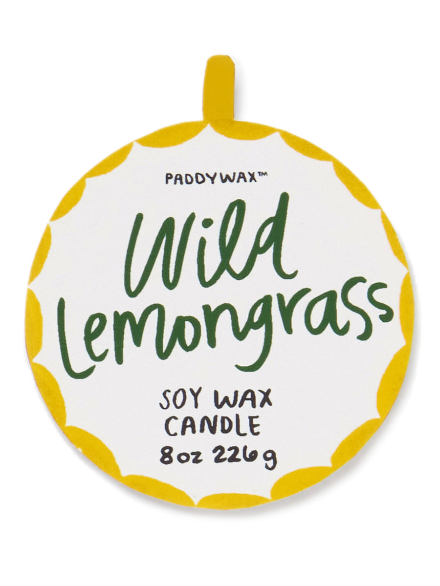 Wild Lemongrass Scented Candle, Snake (226g)